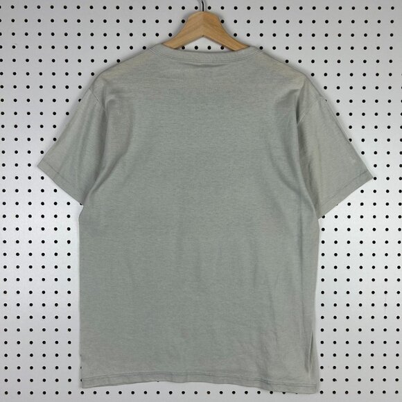 Georgia Tech Vtg 90s T Shirt Medium Russell Athletic Single Stitch Gray Graphic - Picture 4 of 6